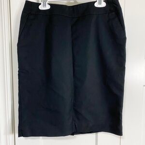 Merona black lined stretch skirt size 2